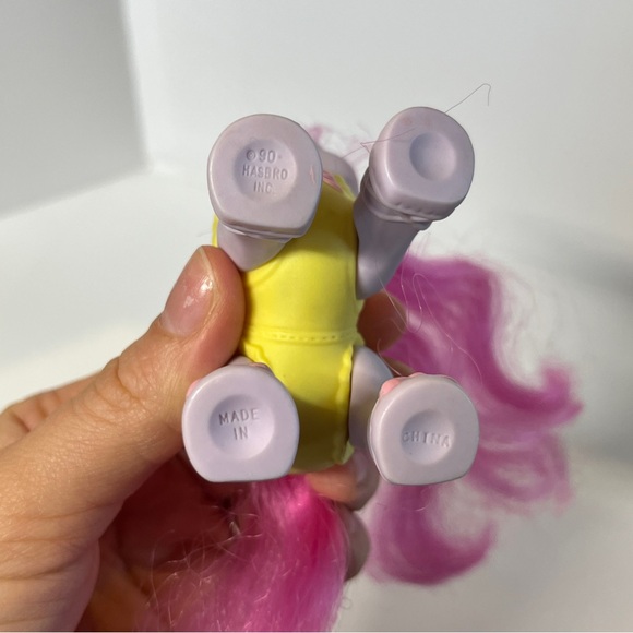 Vintage My Little Pony MLP G1 1990 Baby Sweetsteps Ballerina Purple Yellow Toy - Picture 3 of 14